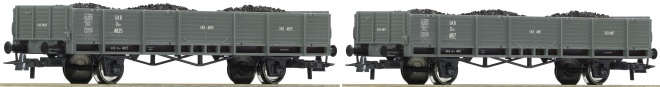 Set of 2 gondola car with coal load of GKB<br /><a href='images/pictures/Roco/67040_HM_rgb.jpg' target='_blank'>Full size image</a>